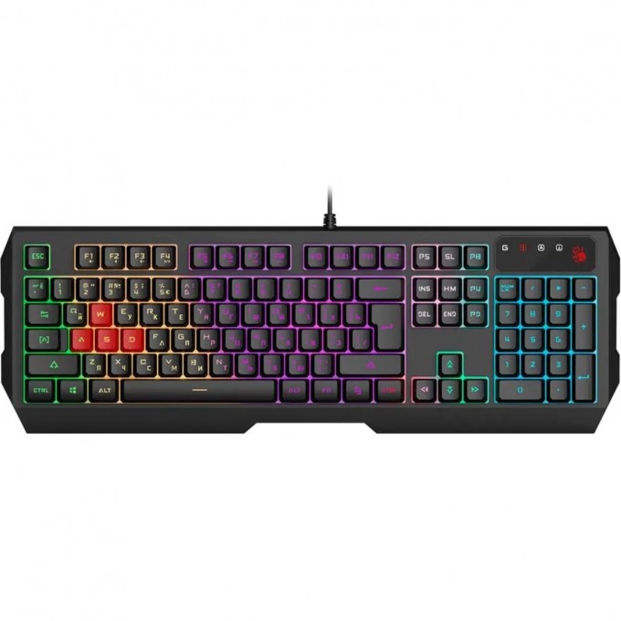 Клавиатура A4TECH BLOODY MULTIMEDIA FOR GAMER LED USB черная B140N